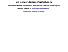 Tablet Screenshot of ga-server.duerrschnabel.com